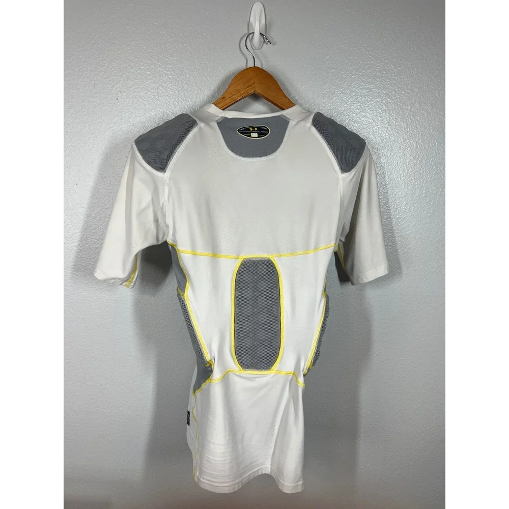 Under Armour Compression Heatgear Football Shirt‎ Men's Large Padded White